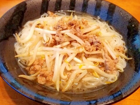 ひき肉のフォー-なんちゃってエスニック